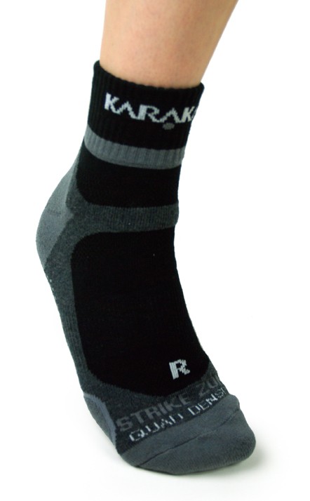 Karakal X4 Black Ankle Technical Sport Sock - Black/Grey